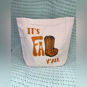 Leather Strap Tote Bag: It’s Fall Y’all